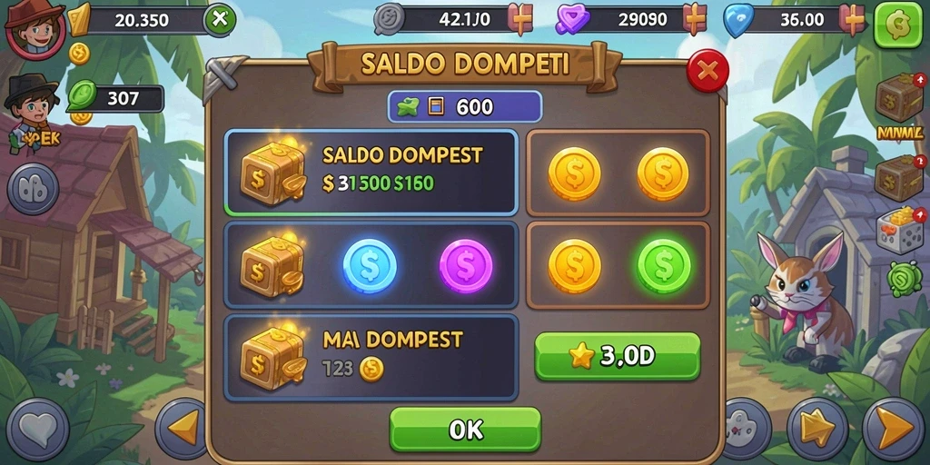 Screenshot fitur misi dengan tantangan baru.
