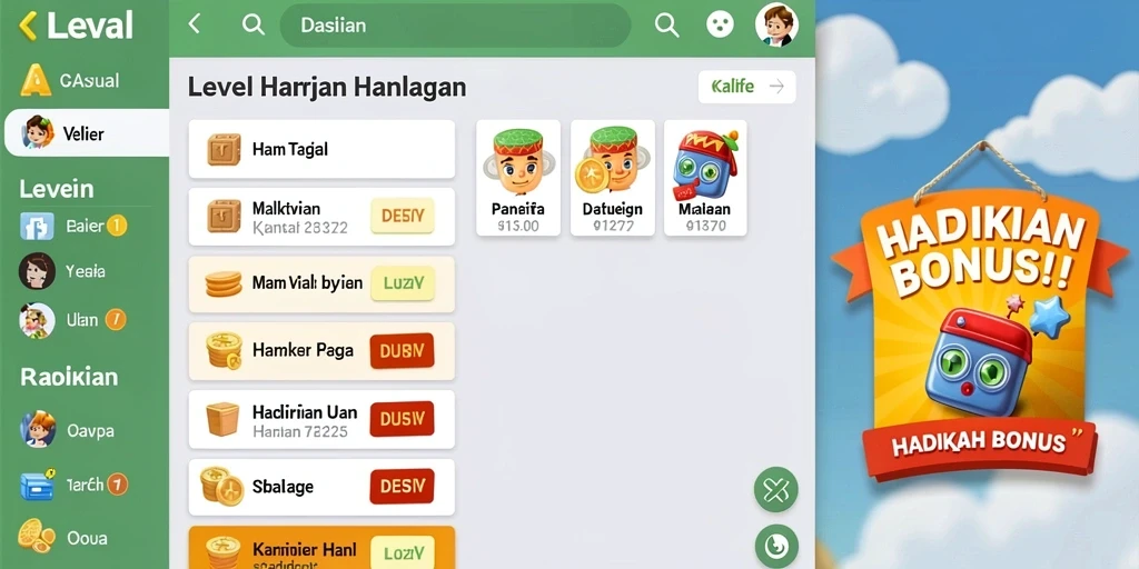 Kustomisasi karakter yang menarik dan beragam.